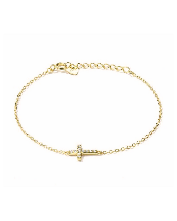 Armbånd guld croix