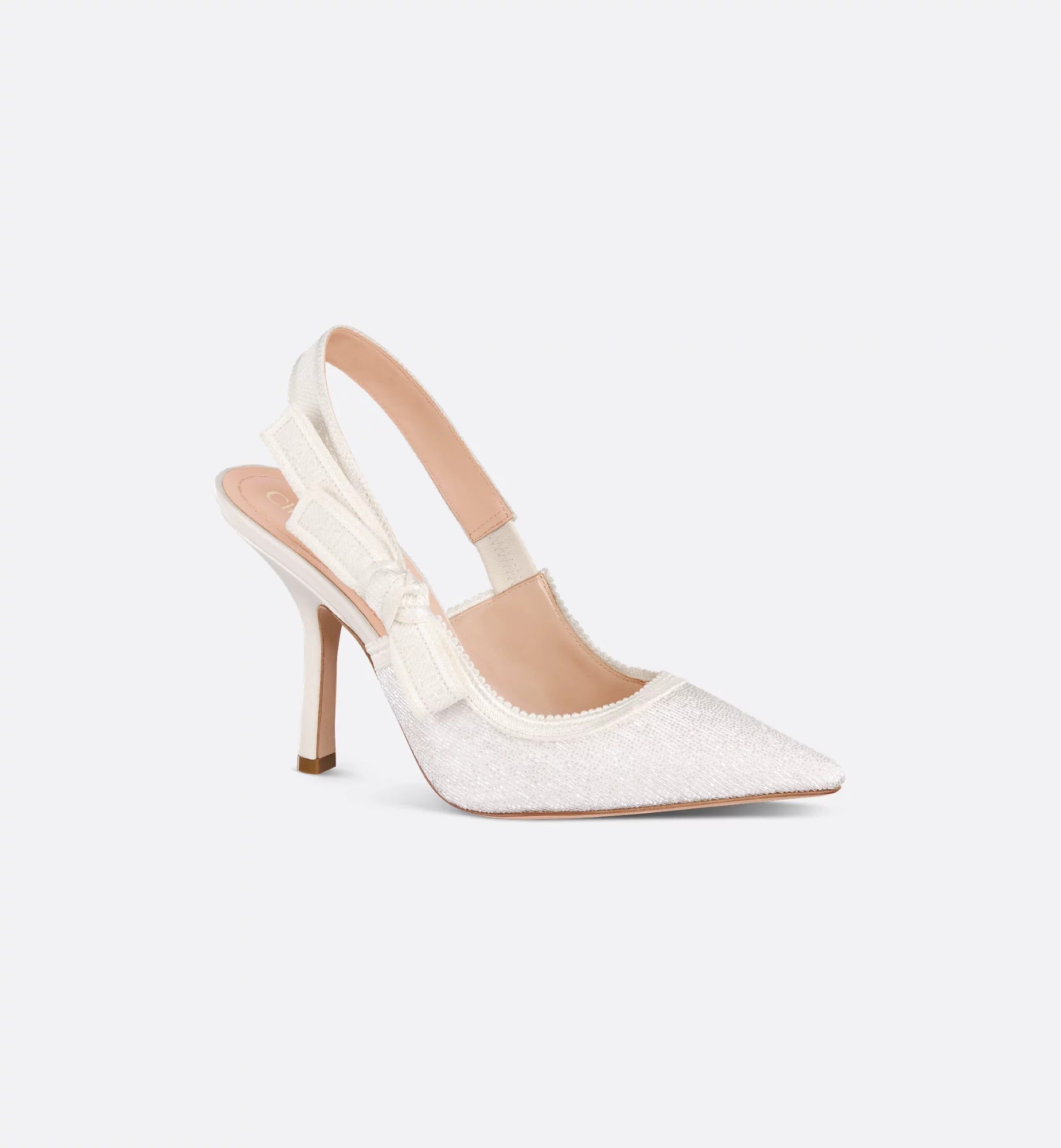 Scarpa slingback bianca