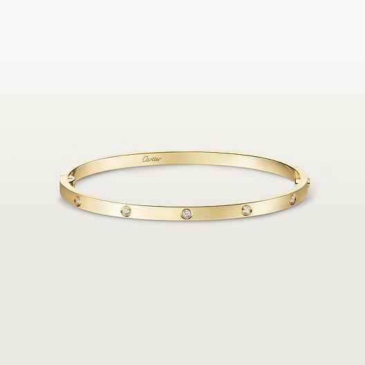 Kleine liefdesarmband, 10 diamanten