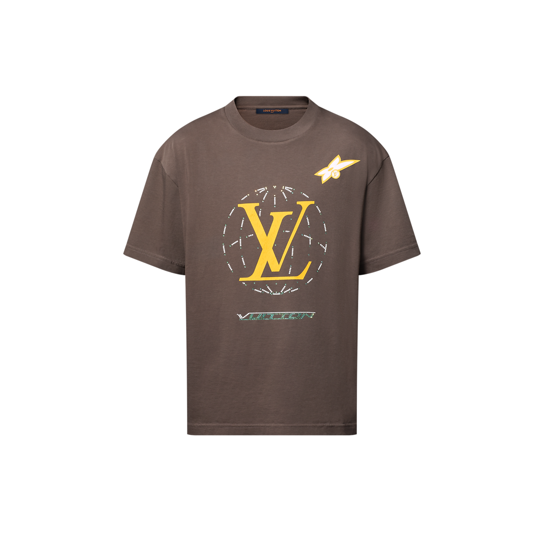 Washed cotton embellished t-shirt