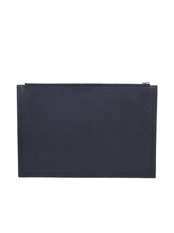 Stor pose Antigona i Navy Grained Læder