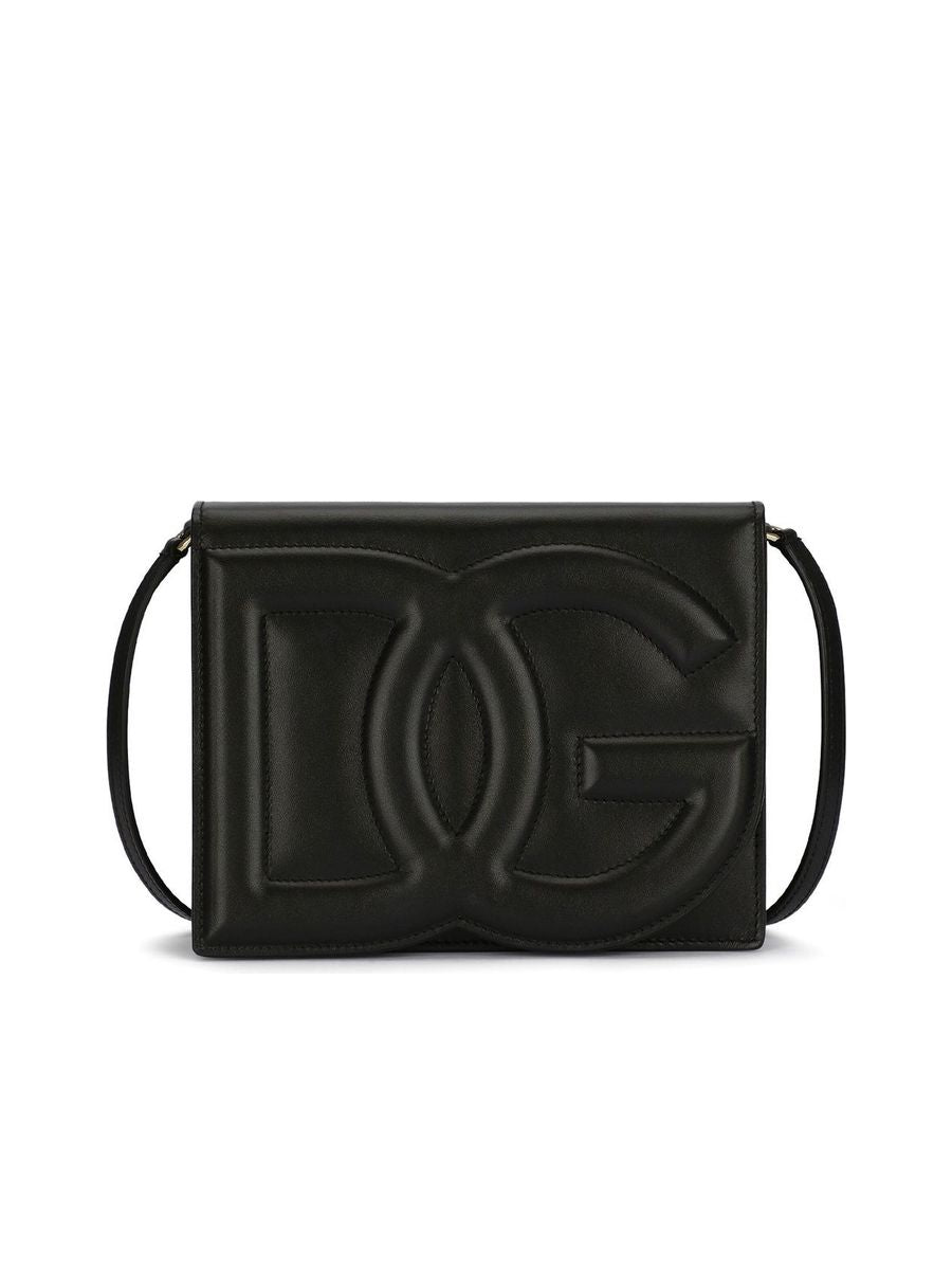 Logo Embossed Shoulder Bag