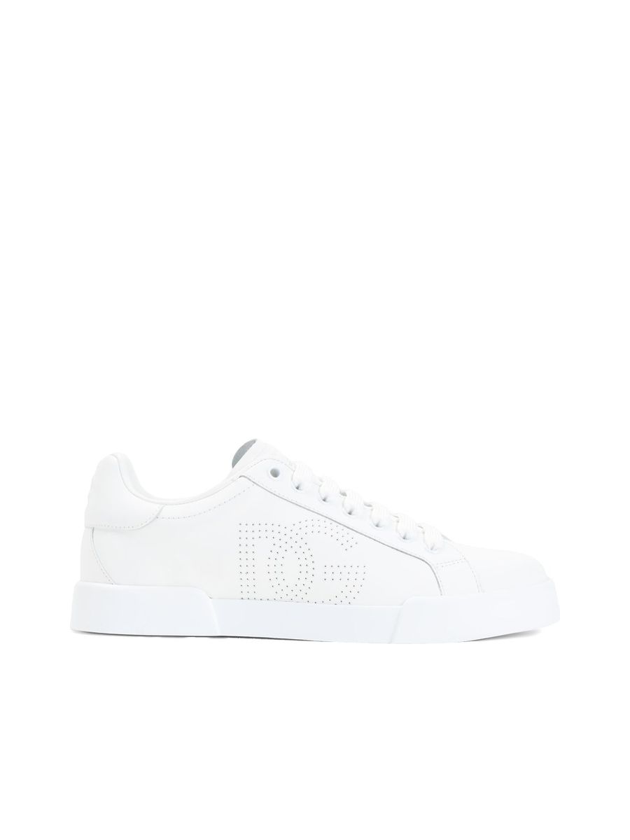 Sneakers mit Schnürung aus Leder