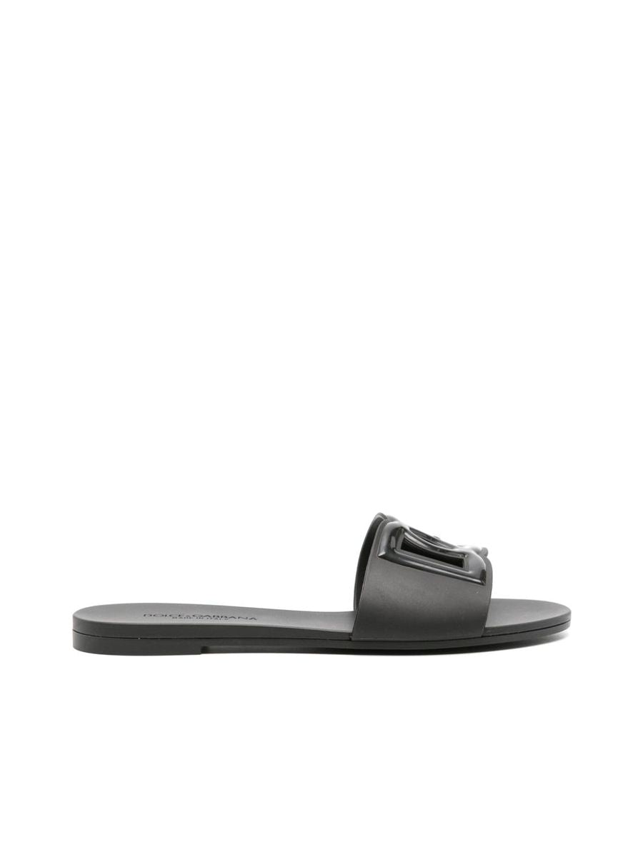 Sandalen mit geprägtem Logo