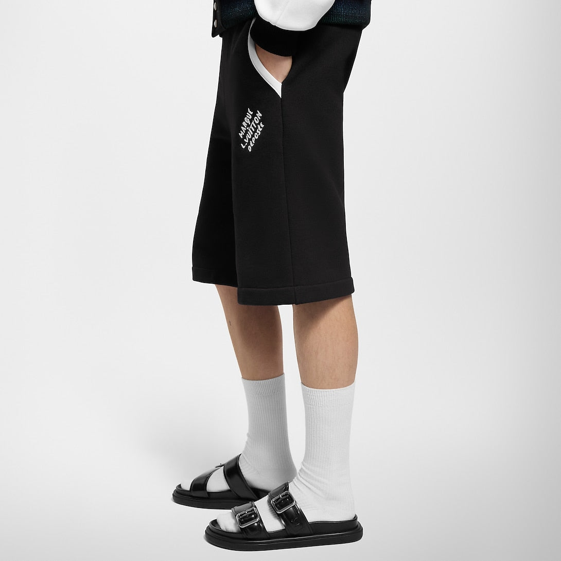 Short universitaire en jersey de coton