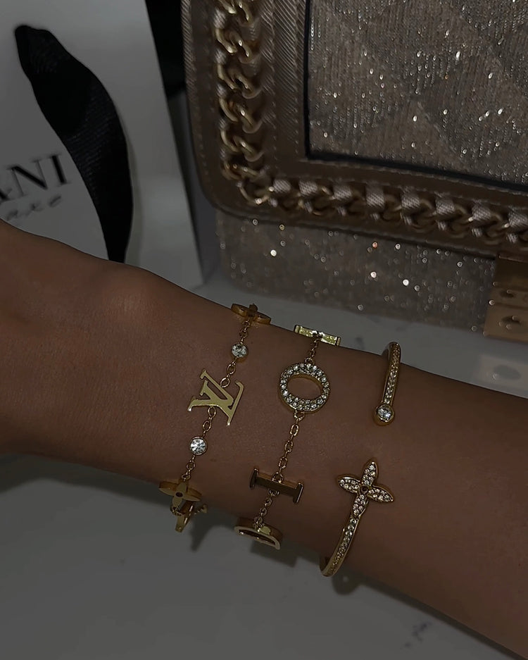 CD armband goud