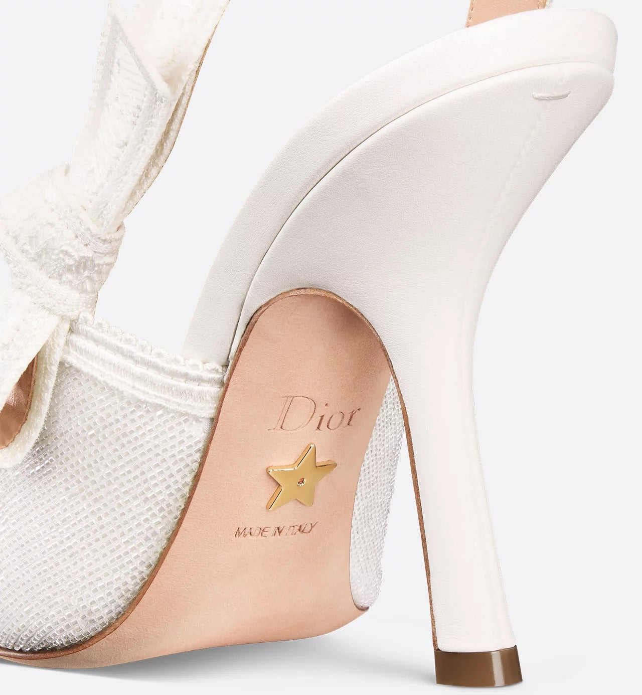 Escarpin Slingback weiß