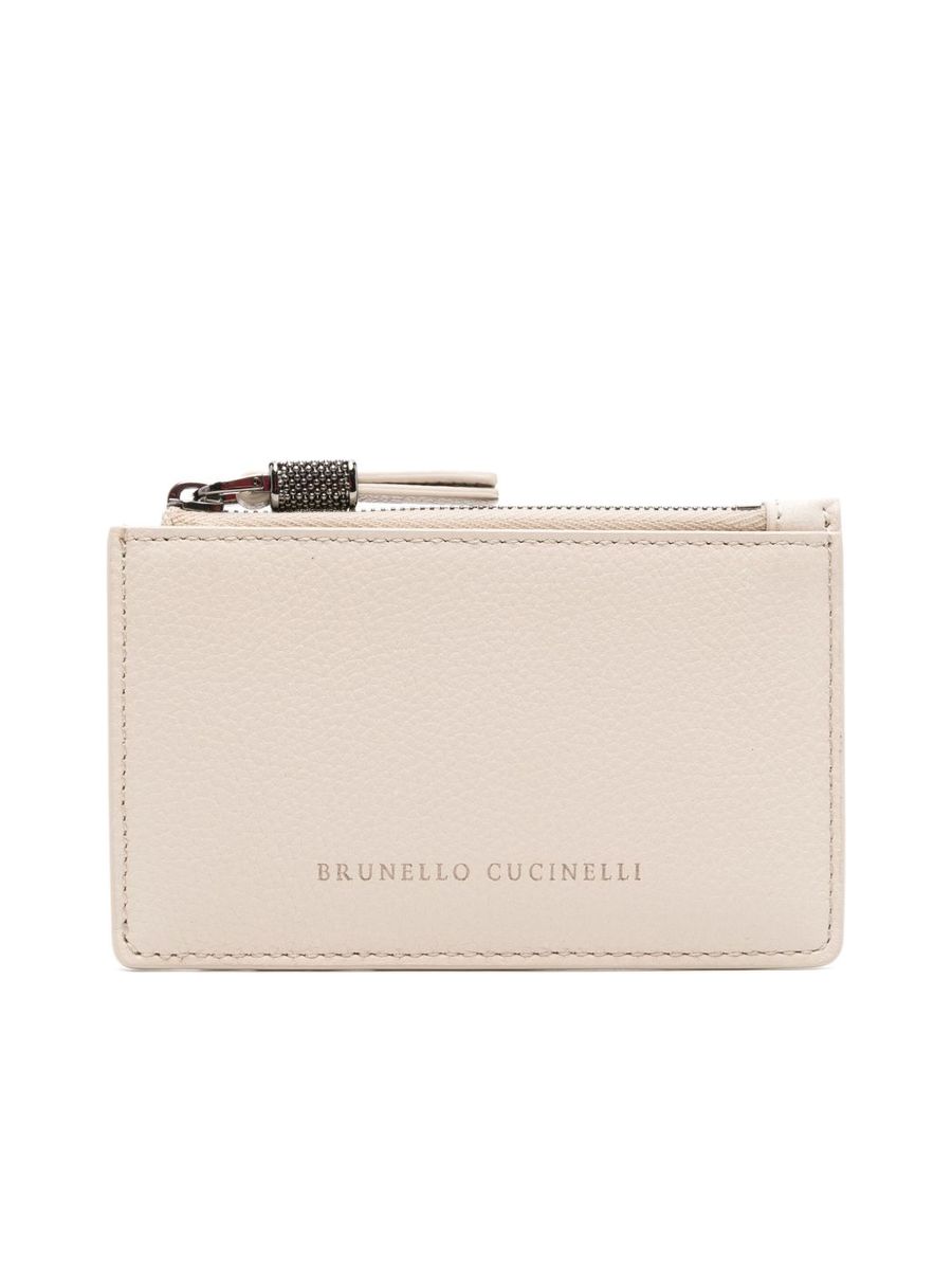 Lederbrieftasche mit Reißverschluss