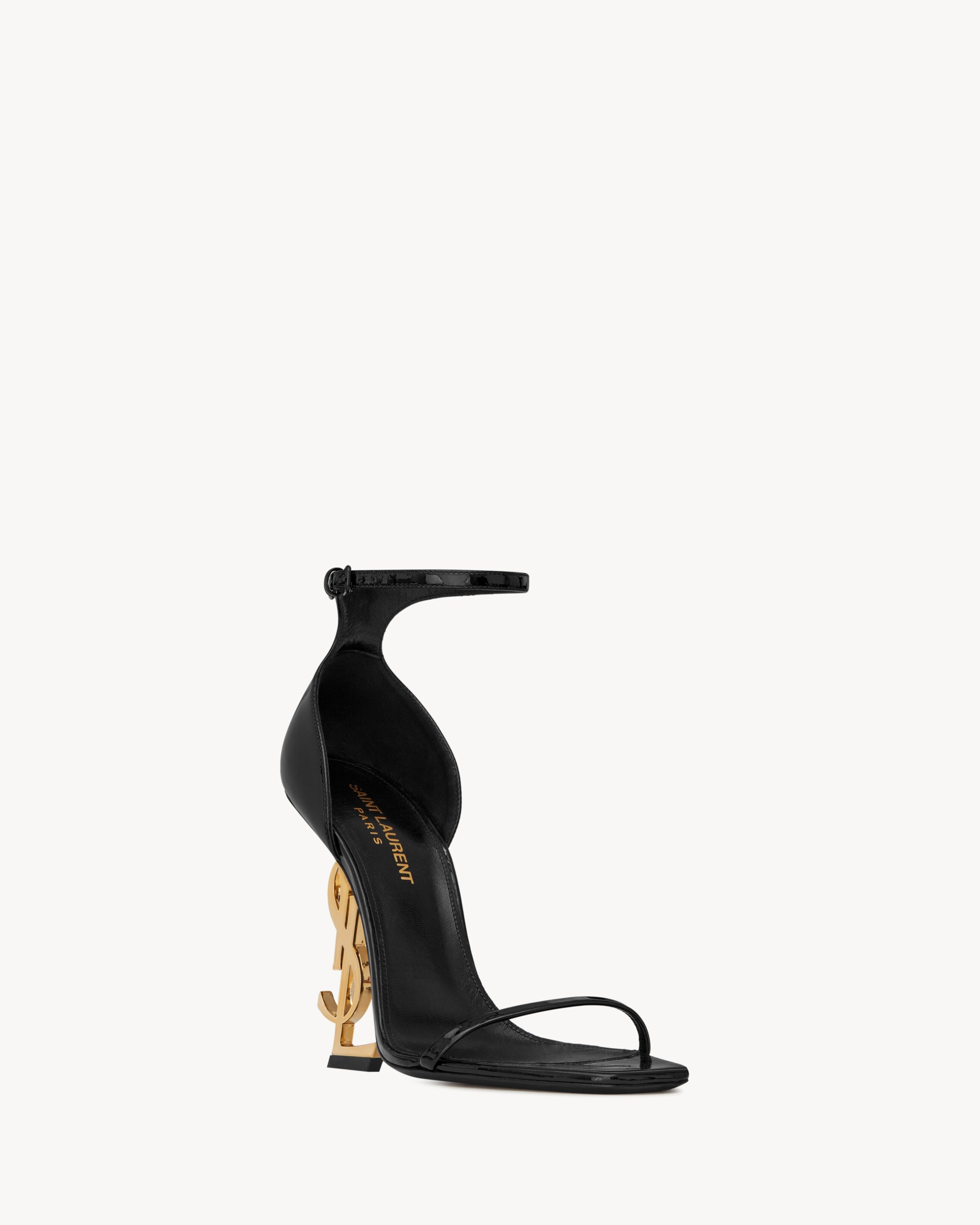 Opyum-sandalen of en cuir verni